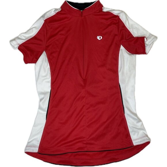 Pearl Izumi Women’s Cycling Jersey XL Red White Full Zip Short Sleeve - Picture 2 of 9